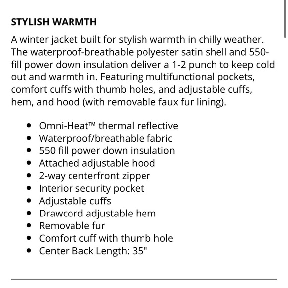 HP 🌟 FREE SHIPPING 💥 NWOT Columbia Lay D Down White 550 Parka - Picture 13 of 13